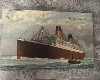 White Star Lines Postcard 