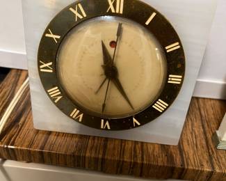 Working Vintage Onyx Clock