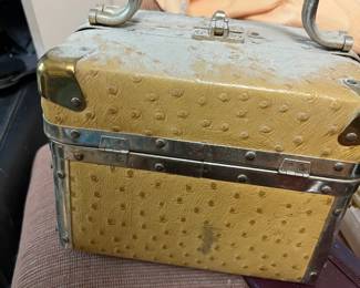 Italian Borsa Bella Ostrich Box Bag 