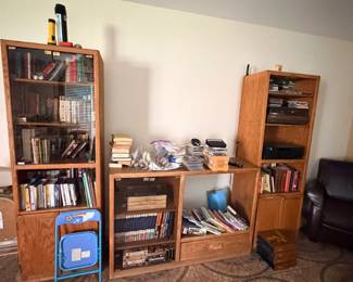 Books, Entertainment System, Record Player, Receiver