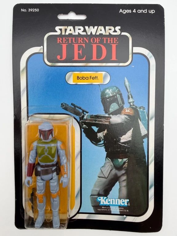 3000a - Star Wars ROTJ Boba Fett 77 Back Sealed on Card