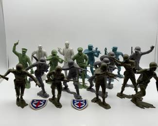 3618 - Marx 6" Man from UNCLE German Russian US Army Lot