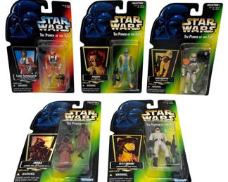 3124 - Star Wars POTF Action Figures Lot of 5 Sealed 2