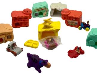 3826 - 1990s McDonald's Flintstones Happy Meal Toy Lot