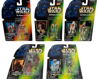 3123 - Star Wars POTF Action Figures Lot of 5 Sealed 1