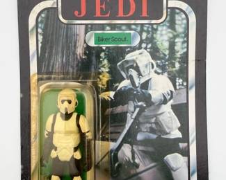 3573 - Star Wars ROTJ Biker Scout 77 Back Sealed Card 1