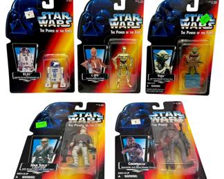 3039 - 5 Star Wars POTF Hero Action Figures Sealed