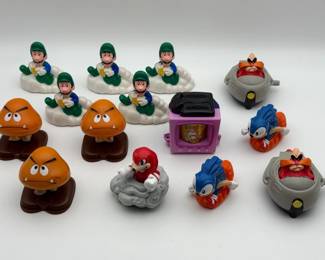 3617 - McDonald's Sonic Mario Bros Goomba Luigi Toys Lot