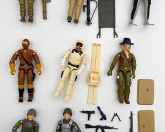 3602 - GI Joe ARAH Zap Doc Snow Job Grand Slam Worms Lot