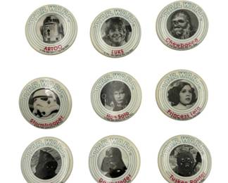 3088 - Complete1978 Star Wars Fan Club Pinback Buttons