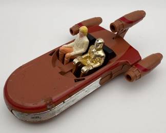 3558 - Star Wars Land Speeder Luke C3PO Die Cast Complete