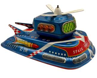 3822 - TPS 1960s Japan Tin Litho Flash Space Patrol Z-206