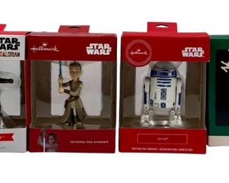 3048 - Lot of 4 Star Wars Hallmark Ornaments IOB