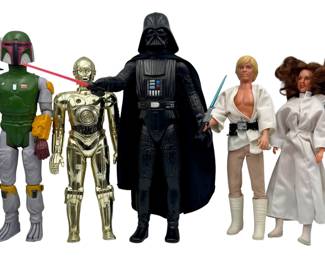 3146 - Lot of 5 Vintage 12" Star Wars Action Figures