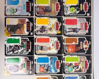 3569 - Star Wars ESB ROTJ 16 Cardback Only Lot 41 47 65