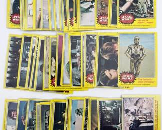 3594 - Star Wars Yellow Trading Cards Set Complete