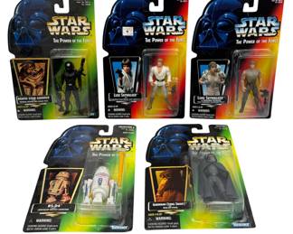 3125 - Star Wars POTF Action Figures Lot of 5 Sealed 3