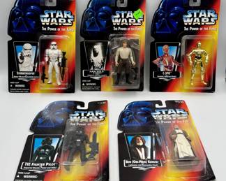 3041 - 5 Star Wars POTF Heroes & Villains Lot Sealed 2