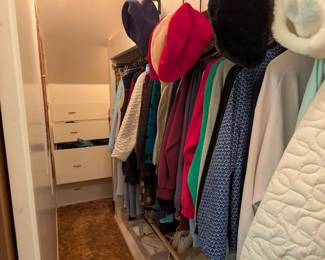Closet full of clothes
