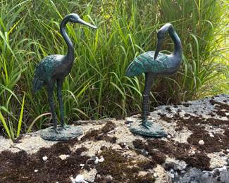 Egrets for sale... one has a little paint or something on it. Look real.
