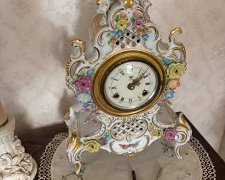Porcelain clock... great condition