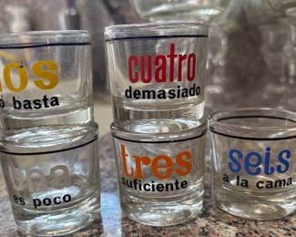 Tequila shot glass set