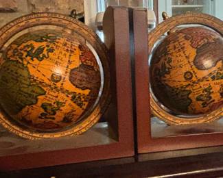 Globe bookends