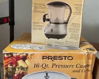 Pressure Cooker and Cocoa-Latte kitchen appliances
