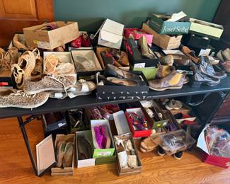Lots of designer brand shoes