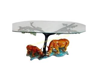 Limited Edition Rhino Table signed Marius 2008 1 of 500