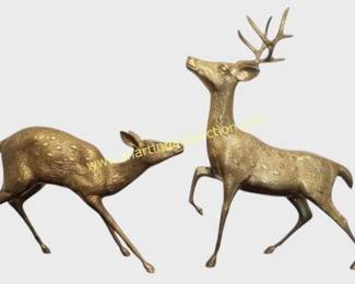 MCM brass buck & doe 