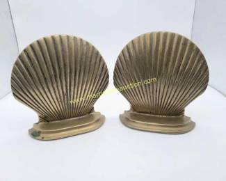MCM brass bookends