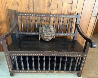 COCK FIGHT BENCH - ACTUAL SCRATCHINGS FROM THE COCKS