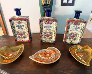 MORE CERAMIC TEQUILA ART WITH VINTAGE 50'S ASHTRAYS