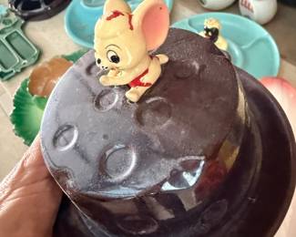 CUTEST VINTAGE MICE CHEESE SERVER