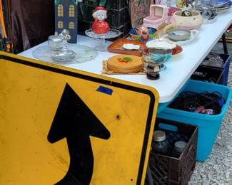 Antique Soda Bottles / Street Signs