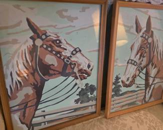 Vintage paint by number