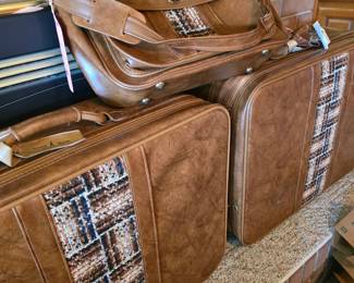 "Holiday" brand vintage luggage