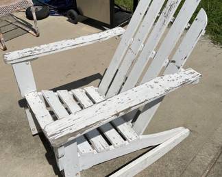 Rocking Adirondack chair