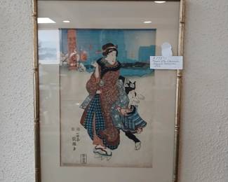 Temple of the 5 Hundred / Utagawa Kunisadaca.1857