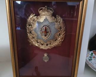British Cavalry officers helmet plate ca.1953