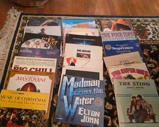 vintage LP Records 8-Track tapes, CD's huge book collections