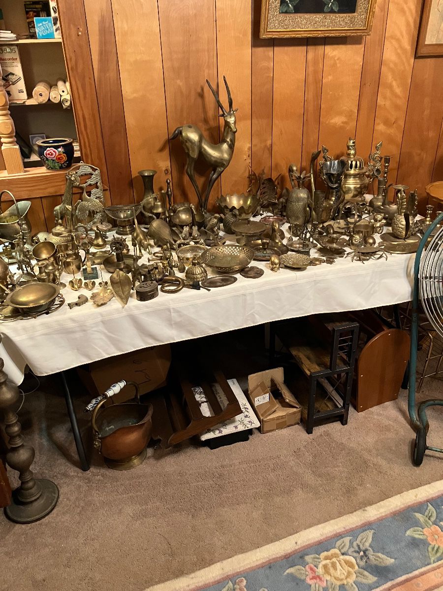 Vintage brass items