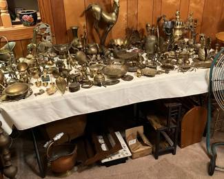 Vintage brass items