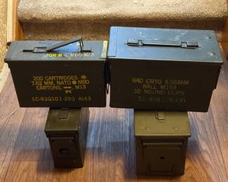 Small ammo can @ $10 ea/Medium ammo @ $17 each