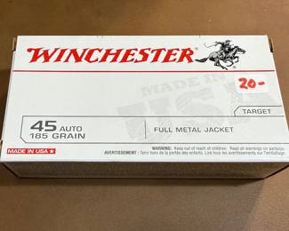 10 boxes 50-rounds .45 @ $20 each