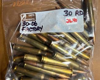 170 Loose Factory 30-06 rounds @ .88 cents each