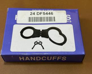 3 new sets of hinged handcuffs @ $20 each