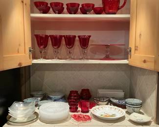 Red Glassware