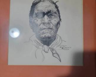 Signed Native American artwork